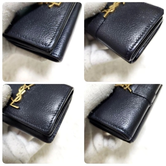 YSL Black Leather Wallet - Picture 8 of 13